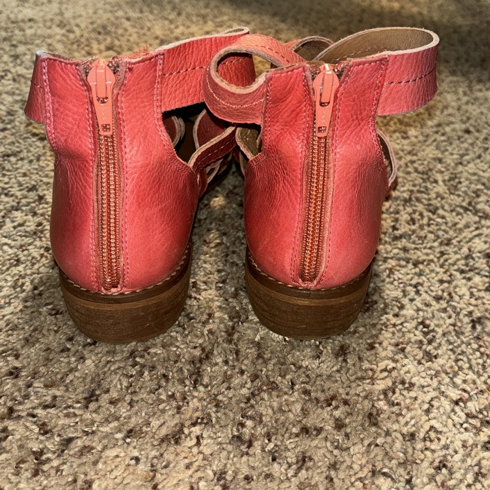 Anthropologie Woven Leather Booties size 10.5 - Picture 8 of 11